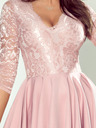 numoco Esclusivo abito con pizzo - rosa cipria Numoco NICOLLE