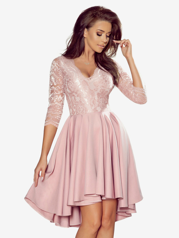numoco Esclusivo abito con pizzo - rosa cipria Numoco NICOLLE