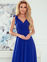numoco Abito lungo con scollo e lacci sulle spalle - blu Numoco ELENA