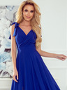 numoco Abito lungo con scollo e lacci sulle spalle - blu Numoco ELENA