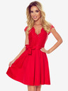 numoco Abito con scollatura e pizzo - rosso Numoco ANNA