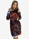 numoco Abito in felpa con dolcevita - fantasia marrone Numoco IRENE