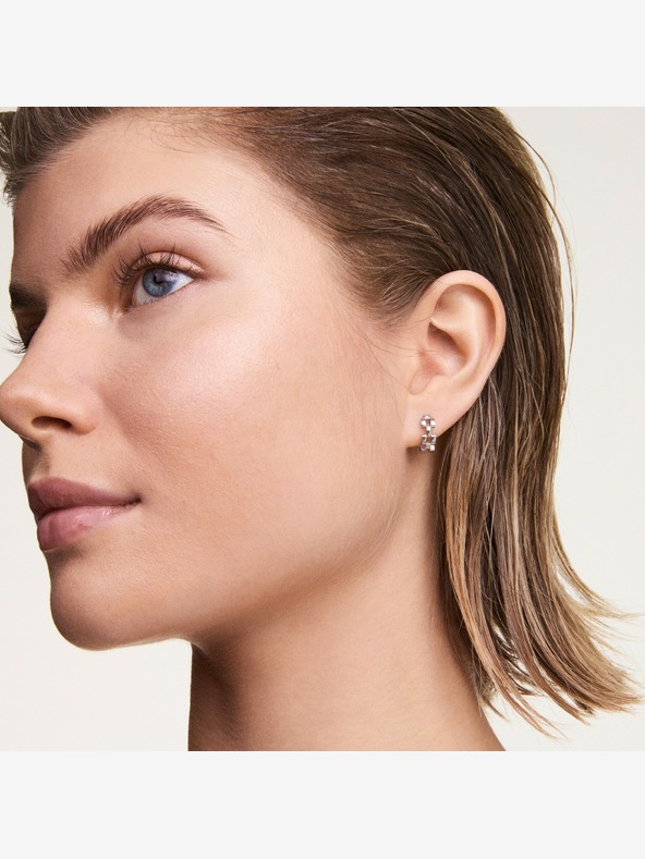 Daniel Wellington Orecchini da donna in acciaio argentato Daniel Wellington a 3 maglie