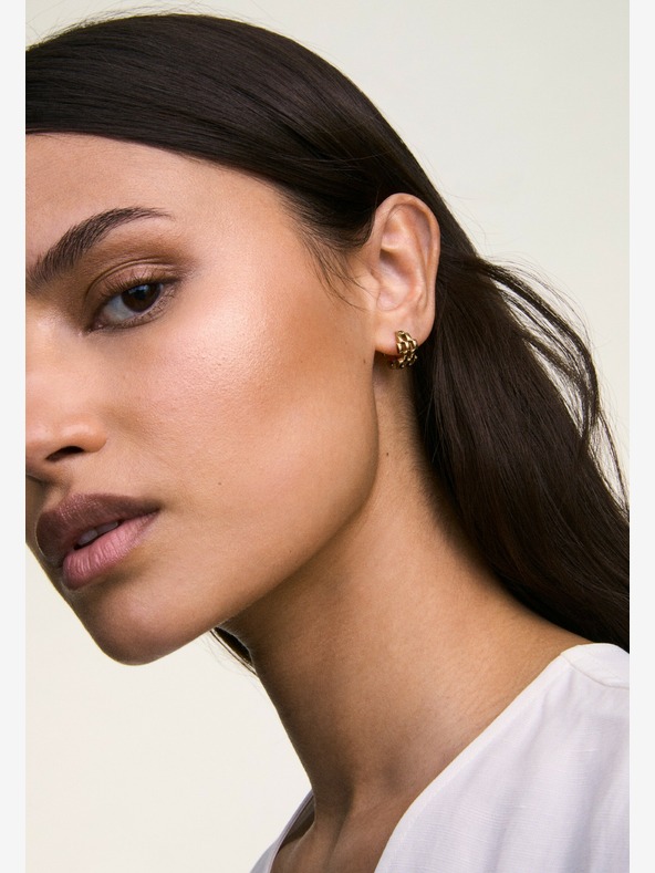 Daniel Wellington Orecchini donna in acciaio dorato Daniel Wellington 5-Link