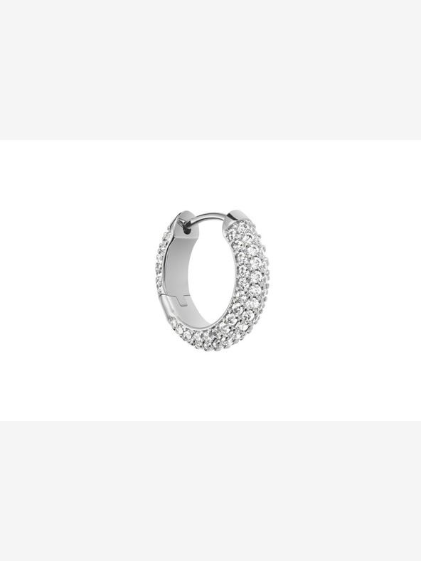 Daniel Wellington Orecchini da donna in acciaio argento con cerchi Daniel Wellington