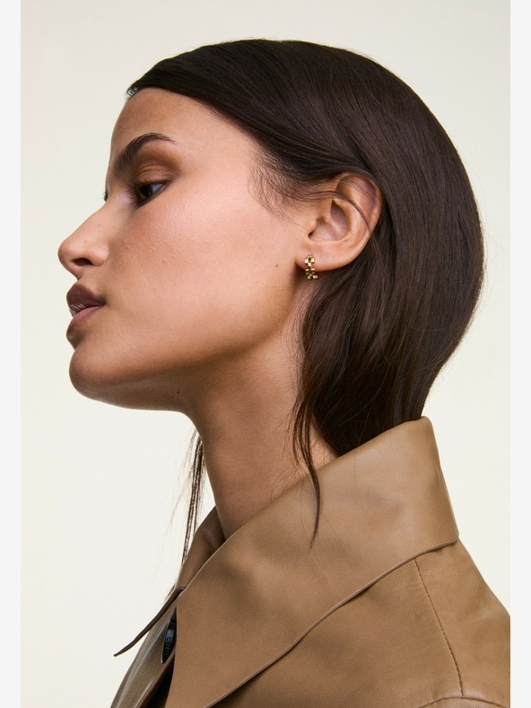 Daniel Wellington Orecchini da donna in acciaio dorato Daniel Wellington 3-Link