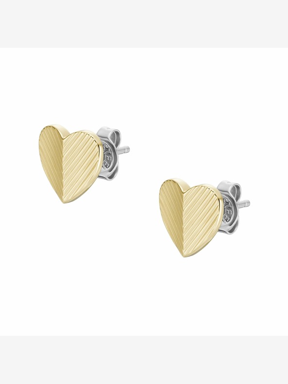 Fossil Orecchini da donna placcati oro Fossil JF04654710