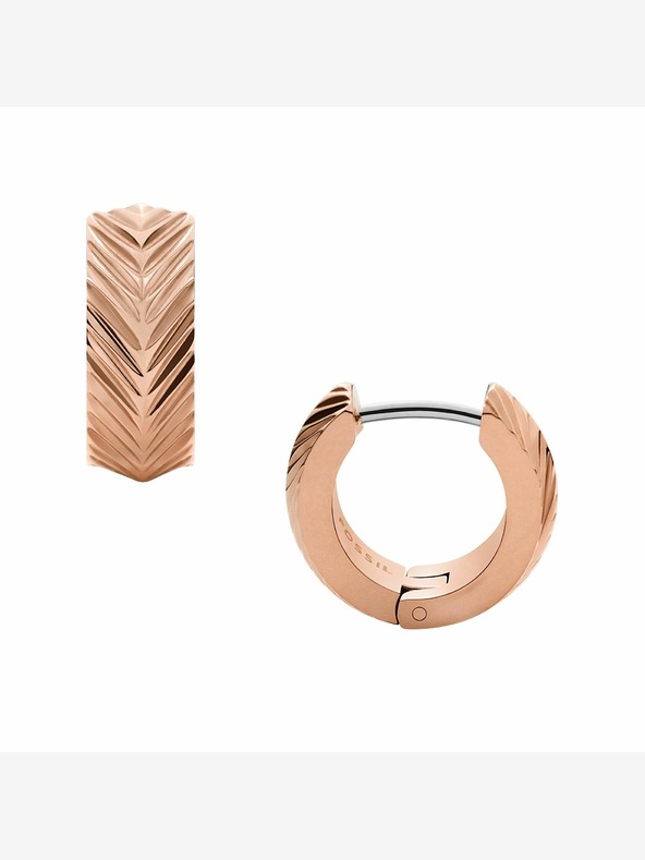 Fossil Orecchini da donna placcati oro rosa Fossil JF04662791