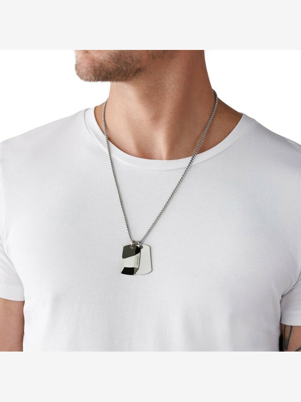 Diesel Diesel DX1143040 Collana in acciaio da uomo