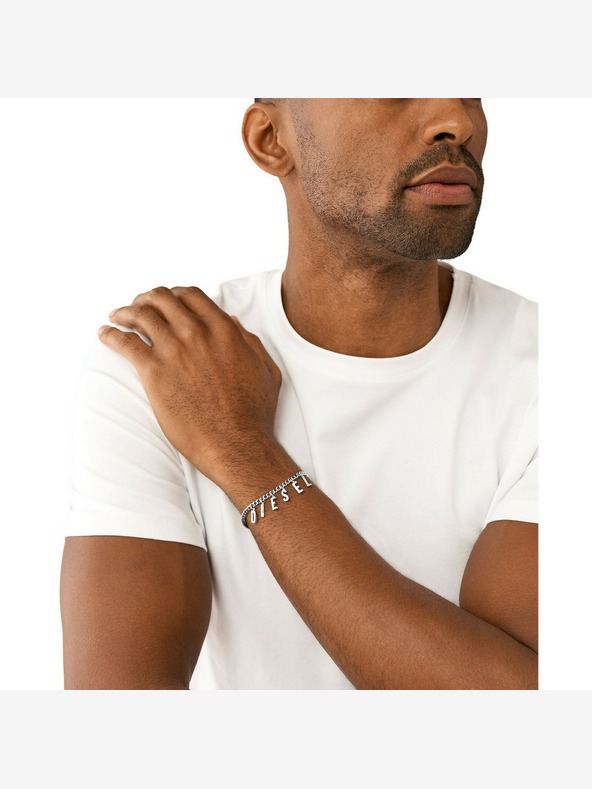 Diesel Bracciale unisex in acciaio Diesel DX1493040