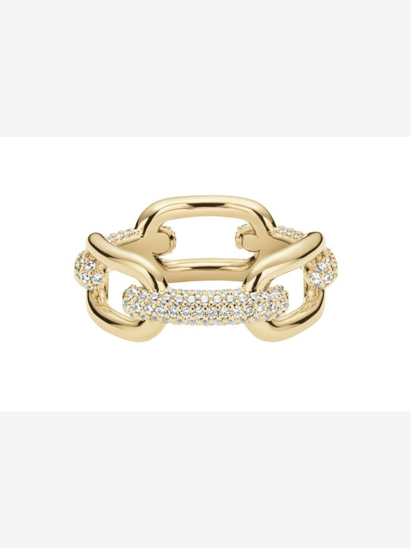 Daniel Wellington Daniel Wellington Anello in acciaio con maglie di cristallo