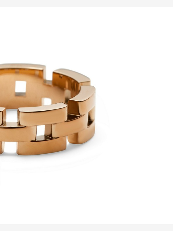 Daniel Wellington Daniel Wellington Anello a 3 maglie in acciaio oro rosa