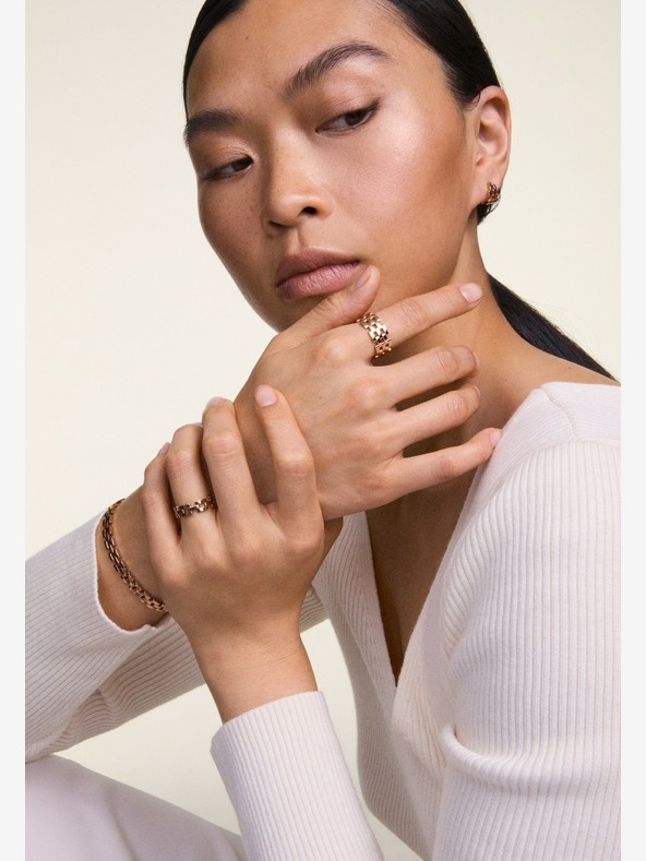 Daniel Wellington Anello a 5 maglie in acciaio oro rosa Daniel Wellington