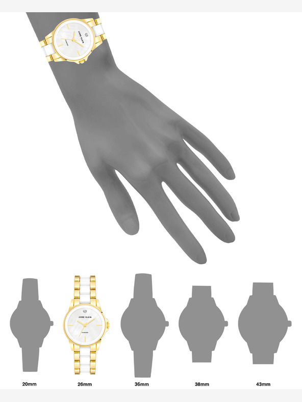 Anne Klein Anne Klein AK/ 4118WTGB Orologio rotondo da donna