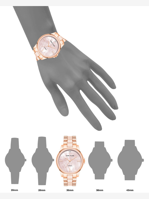 Anne Klein Orologio rotondo da donna Anne Klein AK/ 4120BHRG