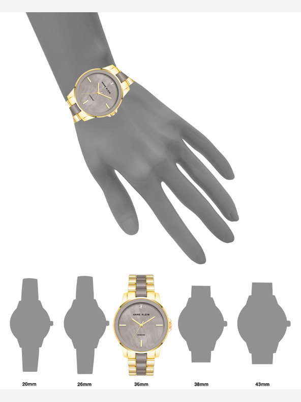 Anne Klein Orologio rotondo da donna Anne Klein AK/ 4120TPGB