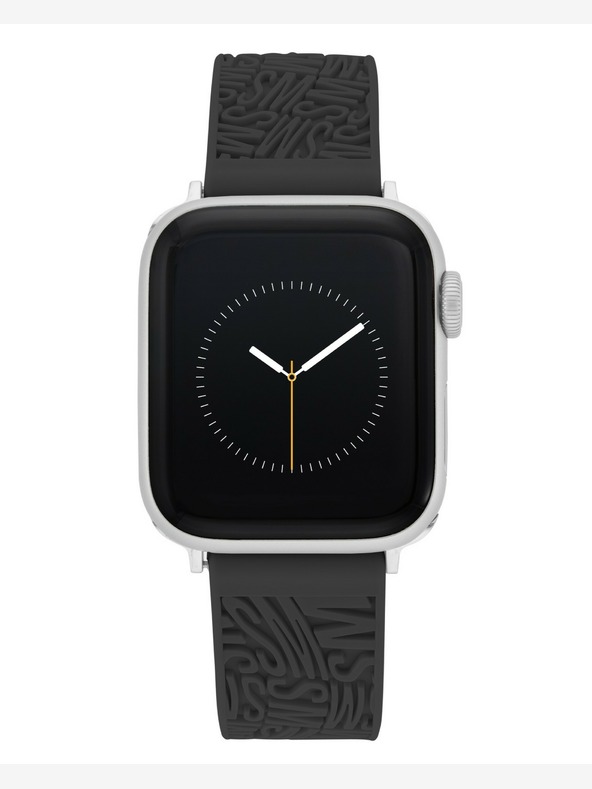 Steve Madden Cinturino in silicone nero da donna Steve Madden per Apple Watch 38/40/41 mm, WS/1003BKSV384041