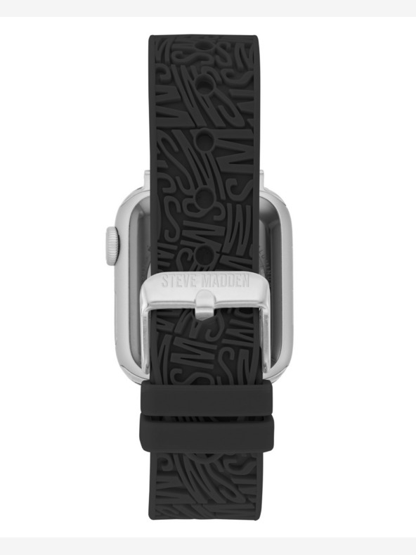 Steve Madden Cinturino in silicone nero da donna Steve Madden per Apple Watch 38/40/41 mm, WS/1003BKSV384041