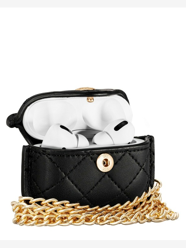 Anne Klein Anne Klein Custodia in pelle nera per Apple AirPods Pro