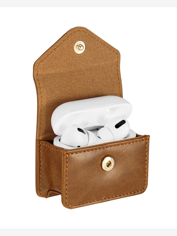 Anne Klein Custodia in pelle marrone Anne Klein per le cuffie Apple AirPods Pro