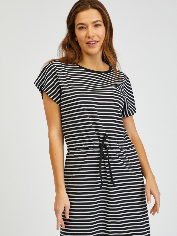 Sam 73 Abito a righe bianco e nero da donna SAM73 Sagitta