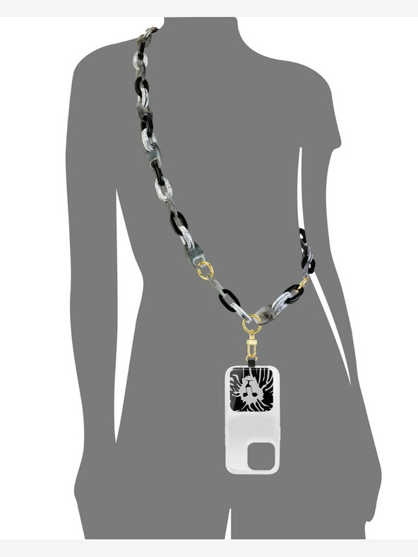 Anne Klein Catena crossbody in plastica per cellulare Anne Klein WK4020BKGY