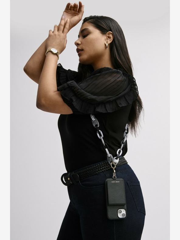 Anne Klein Catena crossbody in plastica per cellulare Anne Klein WK4020BKGY