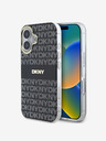 DKNY DKNY Cover posteriore Magsafe in PC/TPU con motivo a righe tonali per iPhone 16 nero