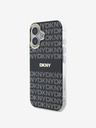 DKNY DKNY Cover posteriore Magsafe in PC/TPU con motivo a righe tonali per iPhone 16 nero