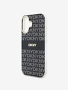 DKNY DKNY Cover posteriore Magsafe in PC/TPU con motivo a righe tonali per iPhone 16 nero