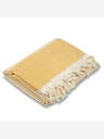 Balkanova Coperta in cotone Nefes IV - giallo miele