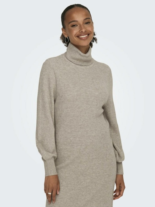 ONLY SOLO Sasha Beige Abito da donna in maglina