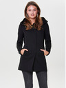 ONLY Cappotto leggero da donna nero con cappuccio ONLY Sedona