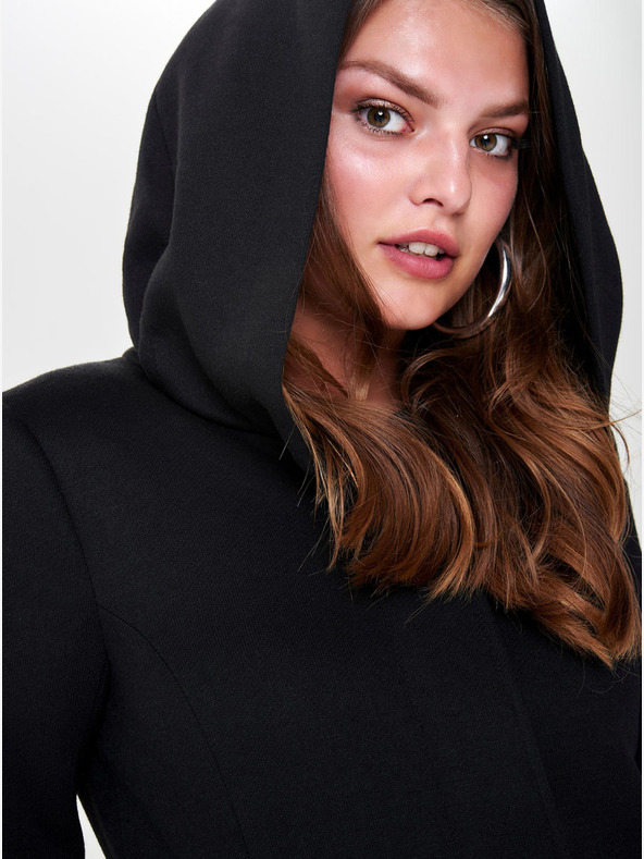 ONLY Cappotto leggero da donna nero con cappuccio ONLY Sedona