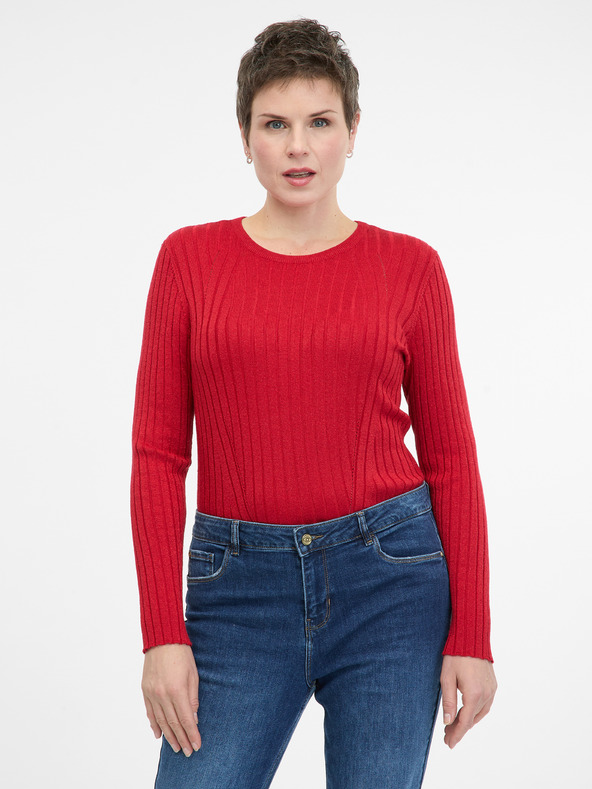 Orsay Maglietta a maniche lunghe ORSAY rossa da donna