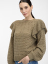 Orsay Maglione con volant da donna Khaki ORSAY