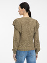 Orsay Maglione con volant da donna Khaki ORSAY