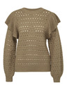 Orsay Maglione con volant da donna Khaki ORSAY