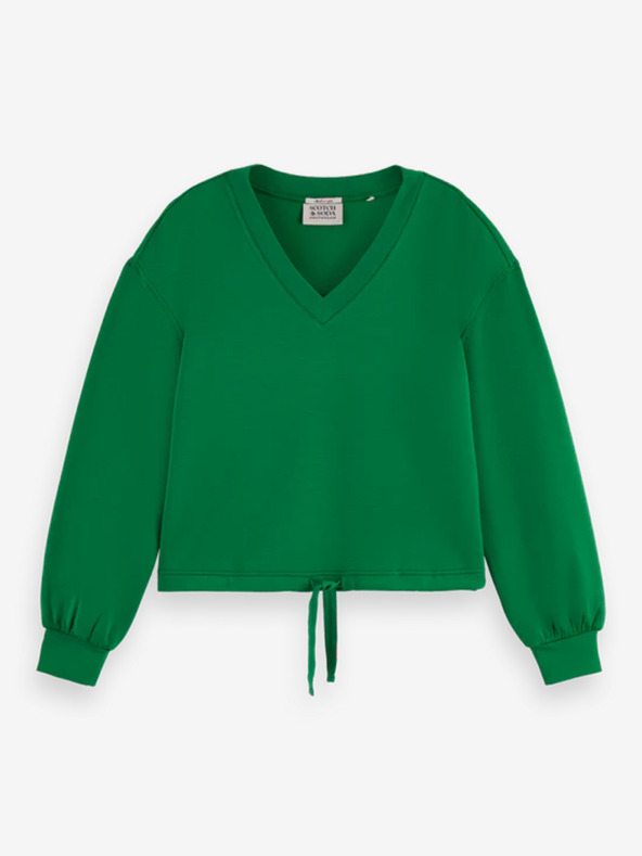 Scotch & Soda Felpa verde da donna in modal Scotch & Soda