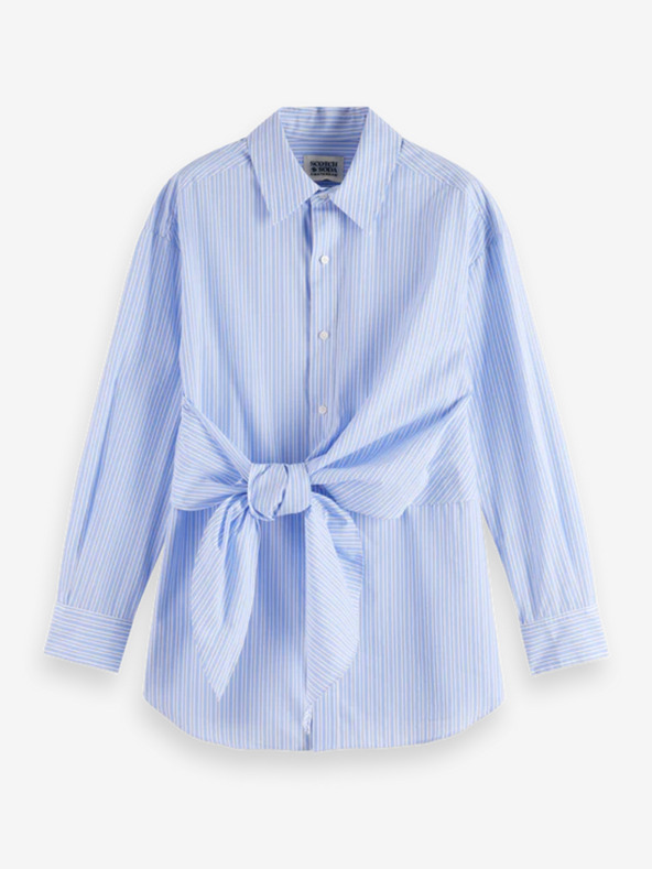 Scotch & Soda Camicia a righe bianca e blu da donna Scotch & Soda