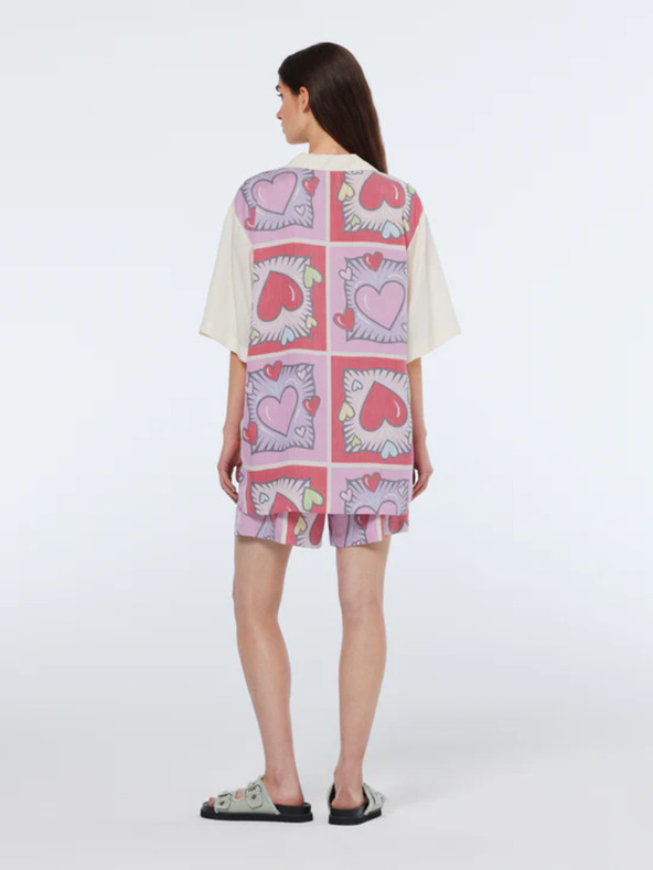 Scotch & Soda Camicia Scotch & Soda rosso e panna da donna a fantasia