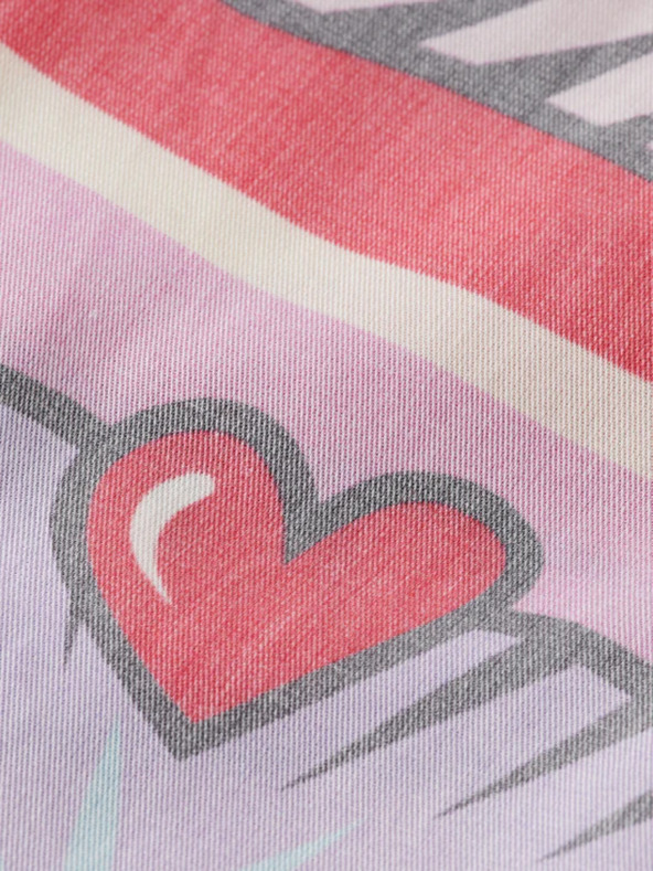 Scotch & Soda Pantaloncini rosa e rossi Scotch & Soda da donna in fantasia