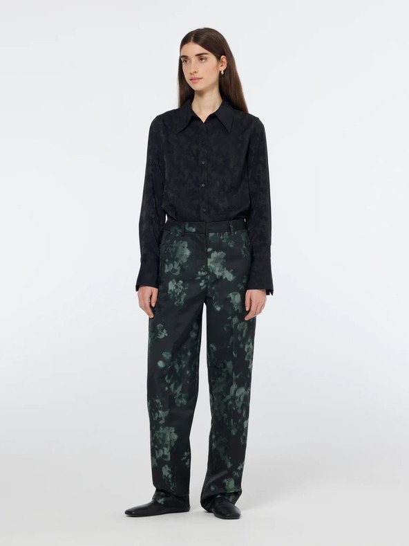 Scotch & Soda Pantaloni verdi e neri da donna a fantasia Scotch & Soda