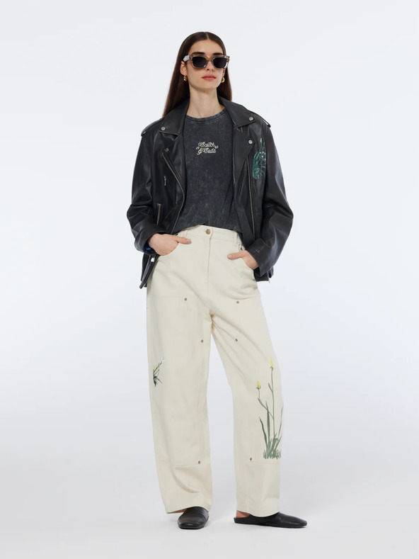 Scotch & Soda Pantaloni Scotch & Soda crema da donna