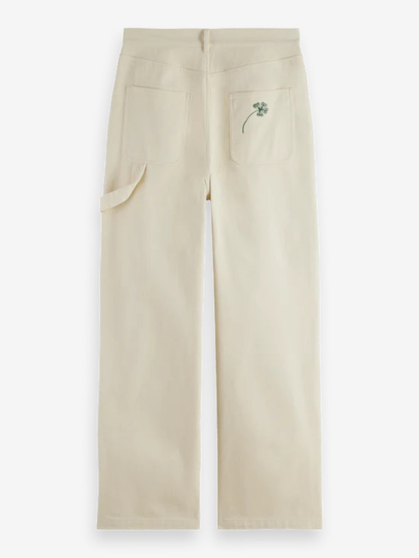 Scotch & Soda Pantaloni Scotch & Soda crema da donna