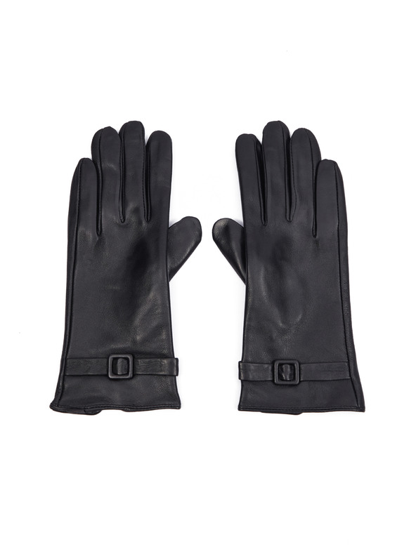 Orsay Guanti in pelle neri da donna ORSAY