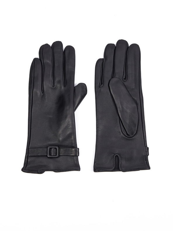 Orsay Guanti in pelle neri da donna ORSAY