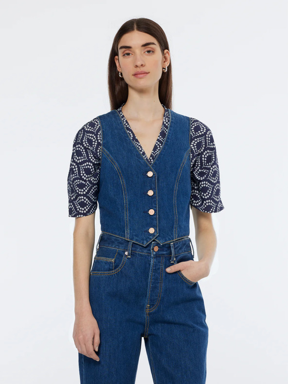 Scotch & Soda Gilet in denim Scotch & Soda blu da donna