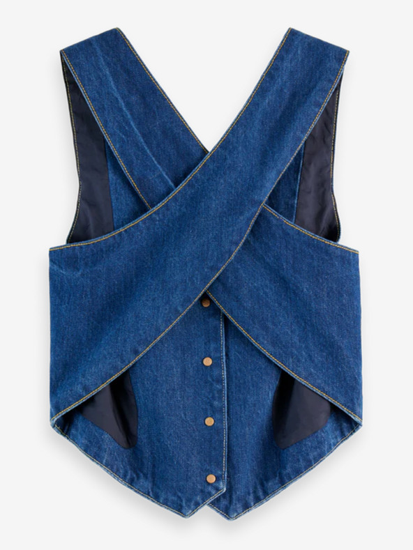 Scotch & Soda Gilet in denim Scotch & Soda blu da donna