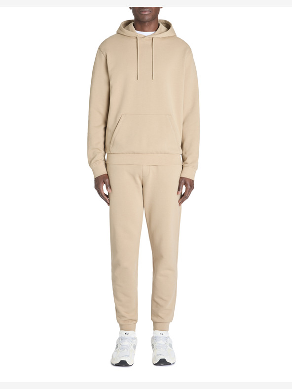 Celio Felpa con cappuccio beige da uomo Celio Fesix